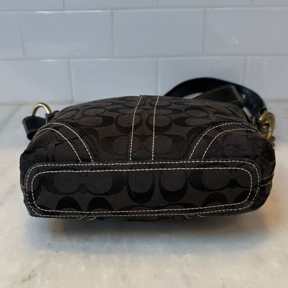 Coach Jacquard Signature Logo Convertible Crossbody Small Bucket Bag (#3) - Picture 9 of 16